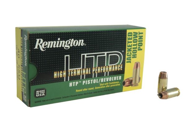Remington High Terminal Performance .40 S&W 155 Gr. Jacketed Hollow Point- Box of 50