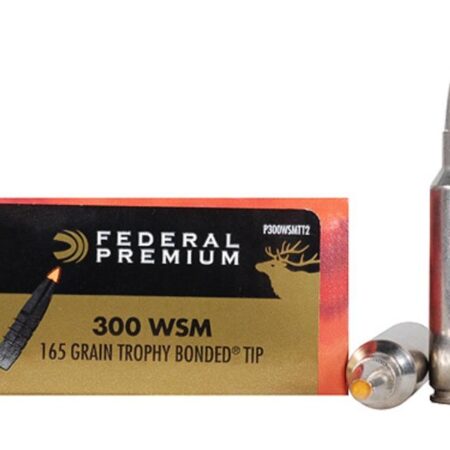 Federal Premium Vital-Shok .300 Winchester Short Magnum 165 Gr. Trophy Bonded Tip- Box of 20