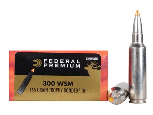 Federal Premium Vital-Shok .300 Winchester Short Magnum 165 Gr. Trophy Bonded Tip- Box of 20