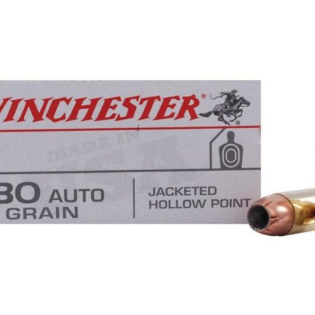 Winchester USA .380 ACP 95 Gr. Jacketed Hollow Point- Box of 50