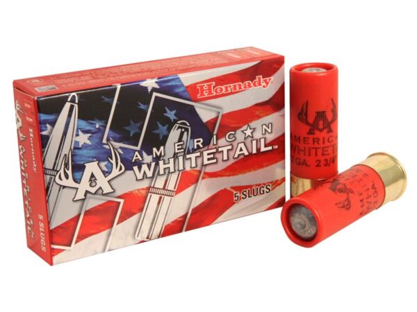 Hornady American Whitetail 12 Gauge 2-3/4" 1 oz Rifled Slug- Box of 5