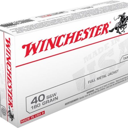 Winchester USA .40 S&W 180 Gr. Full Metal Jacket- Box of 50