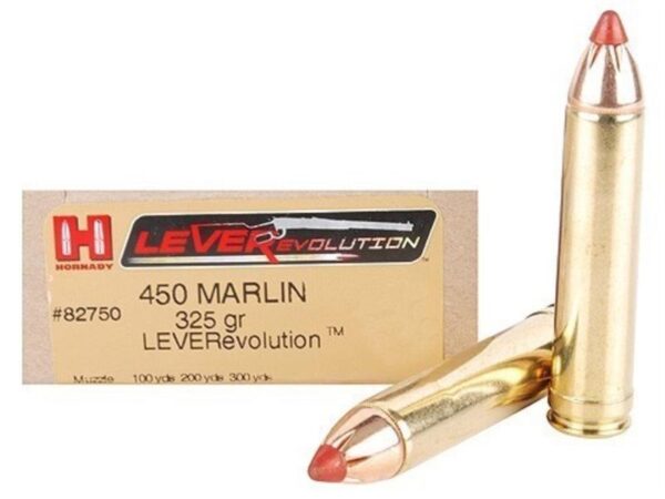 Hornady LEVERevolution .450 Marlin 325 Gr. FTX- Box of 20