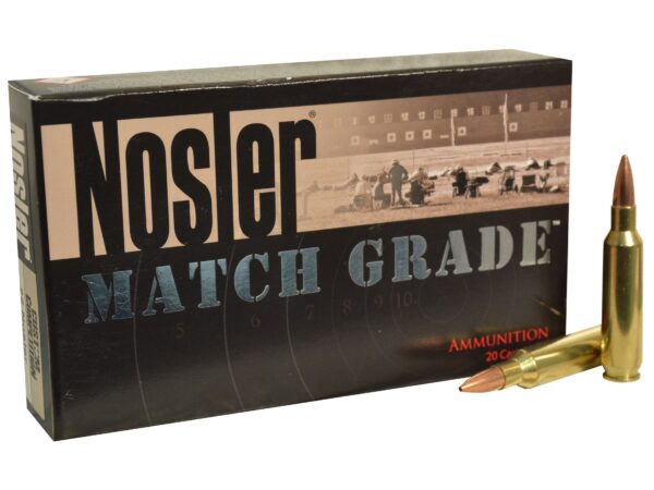 Nosler Match Grade .22 Nosler 77 Gr. Custom Competition Hollow Point Boat Tail- Box of 20