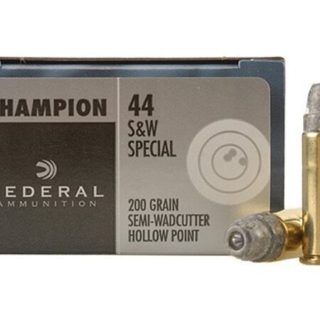 Federal Champion Target .44 Special 200 Gr. Lead Semi-Wadcutter Hollow Point- Box of 20