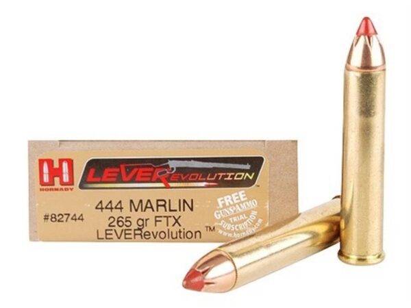 Hornady LEVERevolution .444 Marlin 265 Gr. FTX- Box of 20