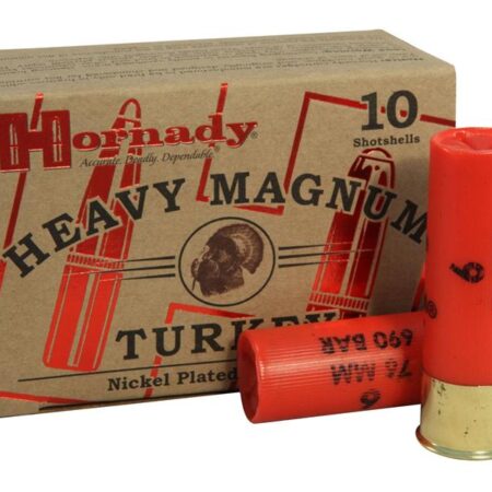 Hornady Heavy Magnum Turkey 12 Gauge 3" 1-1/2 oz #6 Nickel Plated Shot- Box of 10