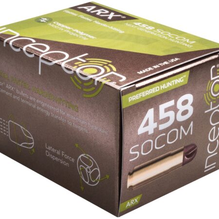Inceptor Preferred Hunting .458 SOCOM 200 Gr. ARX- Lead Free- Box of 20