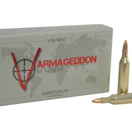Nosler Varmageddon .17 Remington 20 Gr. Hollow Point Flat Base- Box of 20