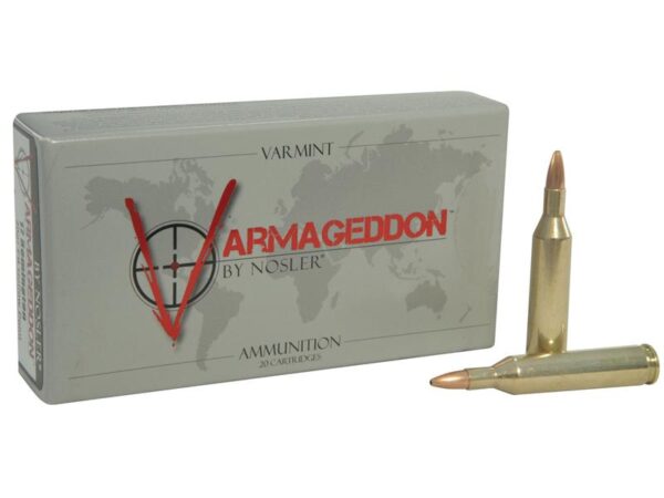 Nosler Varmageddon .17 Remington 20 Gr. Hollow Point Flat Base- Box of 20