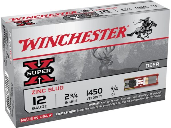 Winchester Super-X 12 Gauge 2-3/4" 1 oz Foster-Type Slug- Box of 5