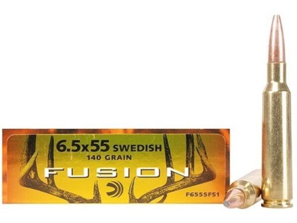 Federal Fusion 6.5x55mm Swedish Mauser 140 Gr. Spitzer Boat Tail- Box of 20