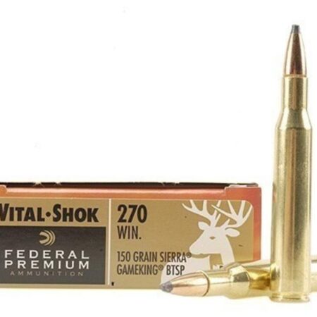Federal Premium Vital-Shok .270 Winchester 150 Gr. Sierra GameKing Boat Tail- Box of 20