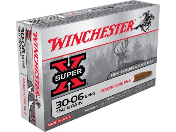 Winchester Super-X Power-Core 95/5 .30-06 Springfield 150 Gr. Hollow Point Boat Tail- Lead-Free- Box of 20