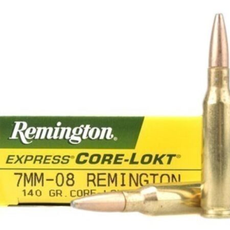 Remington Express 7mm-08 Remington 140 Gr.Core-Lokt Pointed Soft Point- Box of 20