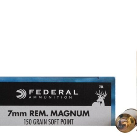 Federal Power-Shok 7mm Remington Magnum 150 Gr. Soft Point- Box of 20