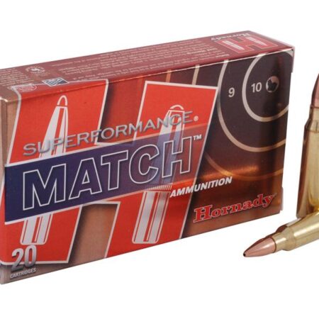 Hornady SUPERFORMANCE 5.56x45mm NATO 75 Gr. Hollow Point Boat Tail Match- Box of 20