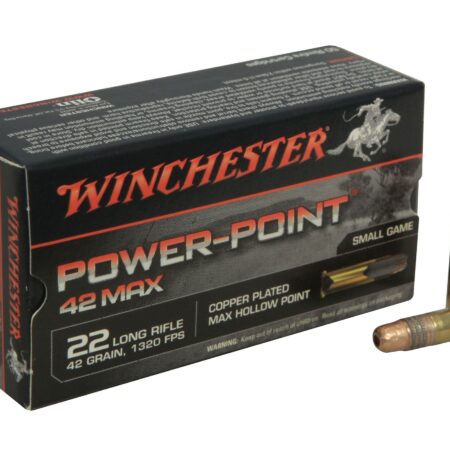 Winchester Power-Point 42 Max .22 Long Rifle 42 Gr. Hollow Point- Box of 50