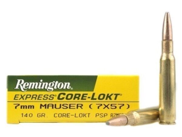 Remington Express 7x57mm Mauser (7mm Mauser) 140 Gr. Core-Lokt Pointed Soft Point- Box of 20