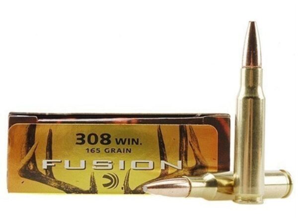 Federal Fusion .308 Winchester 165 Gr. Spitzer Boat Tail- Box of 20