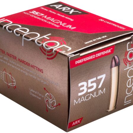 Inceptor Preferred Defense .357 Magnum 86 Gr. ARX Frangible- Lead-Free- Box of 20