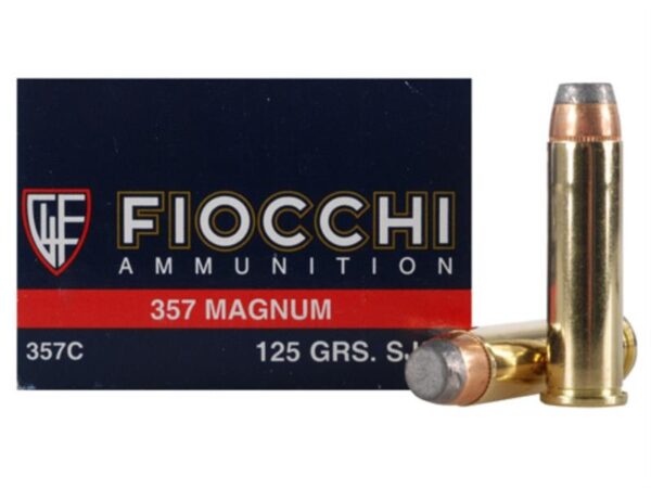 Fiocchi Shooting Dynamics .357 Magnum 125 Gr. Semi-Jacketed Soft Point- Box of 50