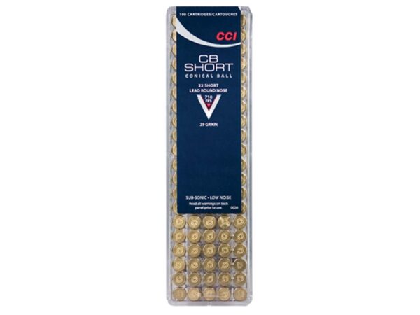 CCI .22 CB Short 29 Gr. Lead Round Nose- Box of 100