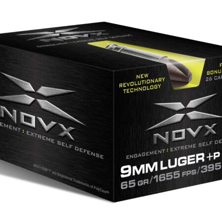 NovX Engagement Extreme Self-Defense 9mm Luger +P 65 Gr. ARX Lead-Free- Box of 26