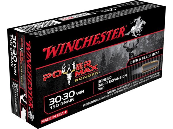 Winchester Power Max Bonded .30-30 Winchester 150 Gr. Protected Hollow Point- Box of 20