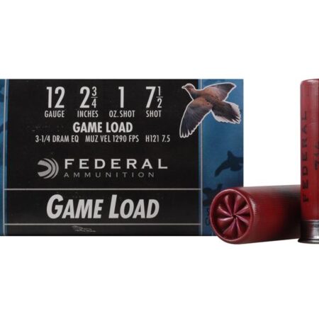 Federal Game-Shok Game Load 12 Gauge 2-3/4" 1 oz #7-1/2 Shot- Box of 25