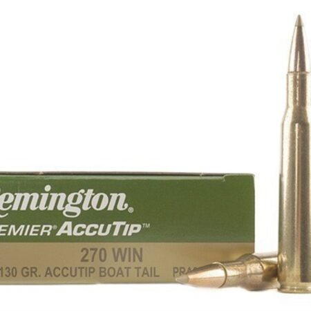 Remington Premier .270 Winchester 130 Gr. AccuTip Boat Tail- Box of 20