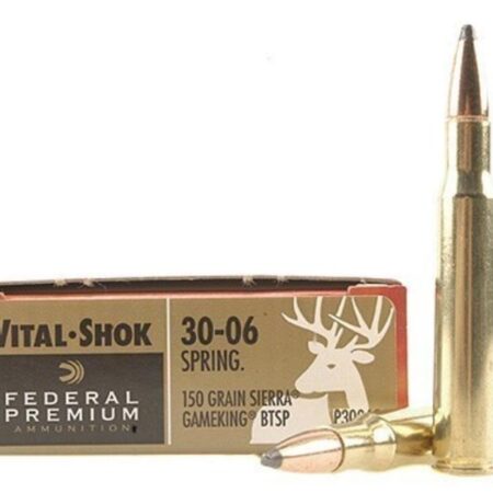 Federal Premium Vital-Shok .30-06 Springfield 150 Gr. Sierra GameKing Spire Point Boat Tail- Box of 20