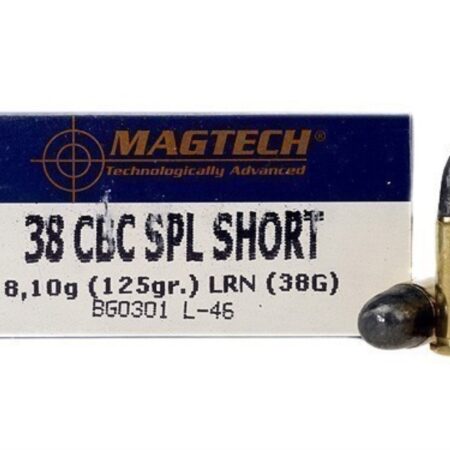 Magtech Sport .38 Special Short 125 Gr. Lead Round Nose- Box of 50