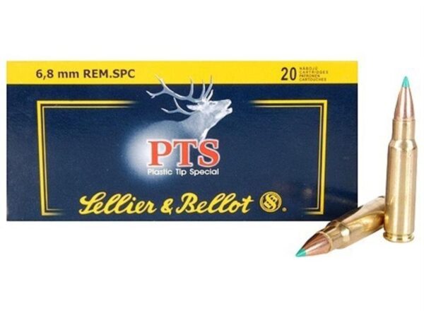 Sellier & Bellot 6.8mm Remington SPC 110 Gr. Polymer Tip Spitzer- Box of 20