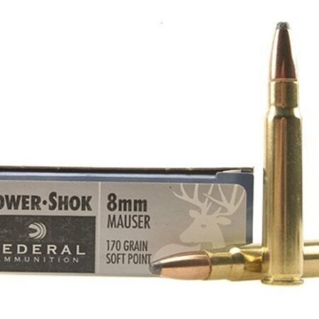Federal Power-Shok 8x57mm Mauser (8mm Mauser) 170 Gr. Soft Point- Box of 20