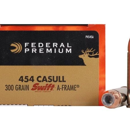 Federal Premium Vital-Shok .454 Casull 300 Gr. Bonded A-Frame Hollow Point- Box of 20