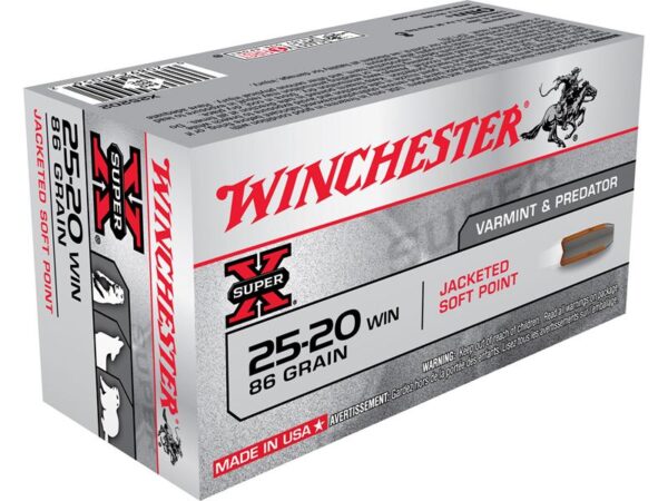 Winchester Super-X .25-20 WCF 86 Gr. Soft Point- Box of 50