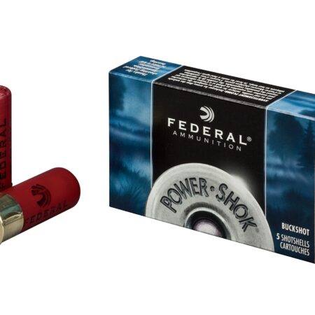 Federal Power-Shok 12 Gauge 2-3/4" Buffered 000 Buckshot 8 Pellets- Box of 5