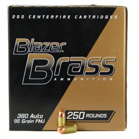 CCI Blazer Brass .380 ACP 95 Gr. Full Metal Jacket- Box of 250