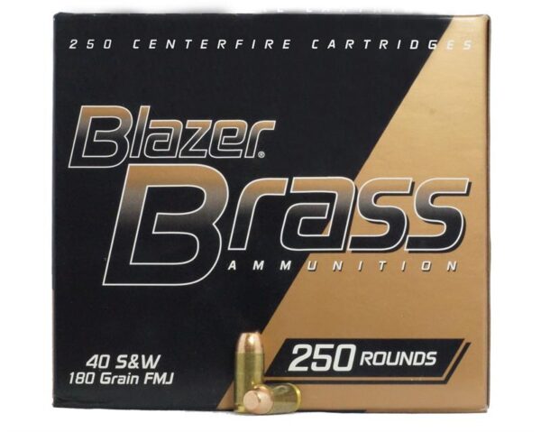 CCI Blazer Brass .40 S&W 180 Gr. Full Metal Jacket- Box of 250