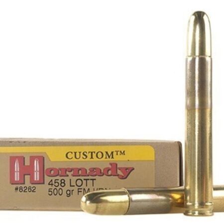 Hornady Dangerous Game .458 Lott 500 Gr. DGS Round Nose Solid- Box of 20
