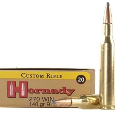 Hornady Custom .270 Winchester 140 Gr. InterLock Spire Point Boat Tail- Box of 20