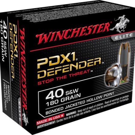 Winchester Defender .40 S&W 180 Gr. Bonded PDX1 Jacketed Hollow Point- Box of 20