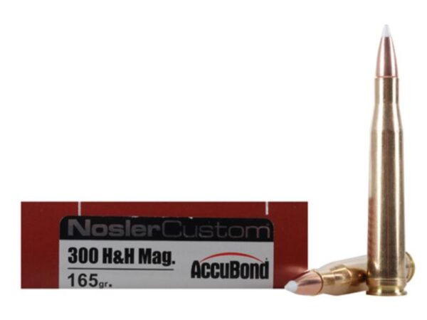 Nosler Trophy Grade .300 H&H Magnum 165 Gr. AccuBond- Box of 20