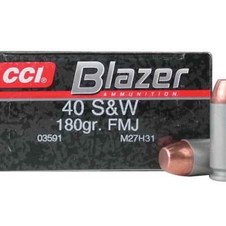 CCI Blazer .40 S&W 180 Gr. Full Metal Jacket- Box of 50