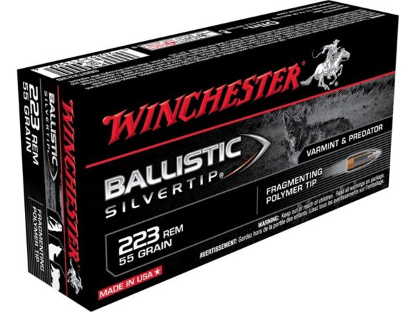 Winchester Supreme .223 Remington 55 Gr. Ballistic Silvertip- Box of 20