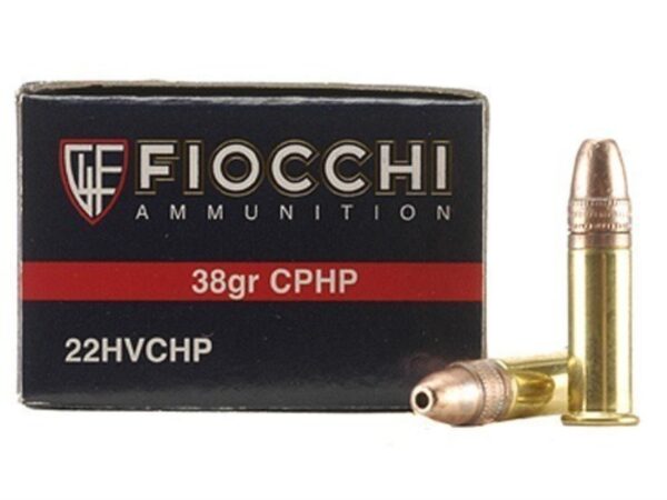 Fiocchi Shooting Dynamics .22 Long Rifle 38 Gr. Plated Lead Hollow Point- Box of 500