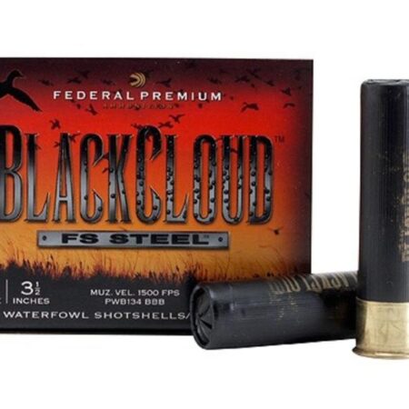 Federal Premium Black Cloud 12 Gauge 3-1/2" 1-1/2 oz BBB Non-Toxic FlightStopper Steel Shot- Box of 25