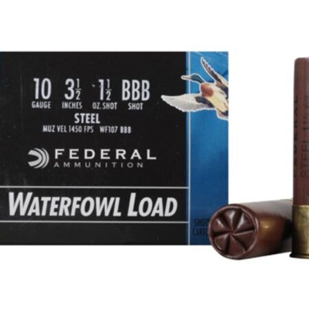 Federal Speed-Shok Waterfowl 10 Gauge 3-1/2" 1-1/2 oz BBB Non-Toxic Steel Shot- Box of 25