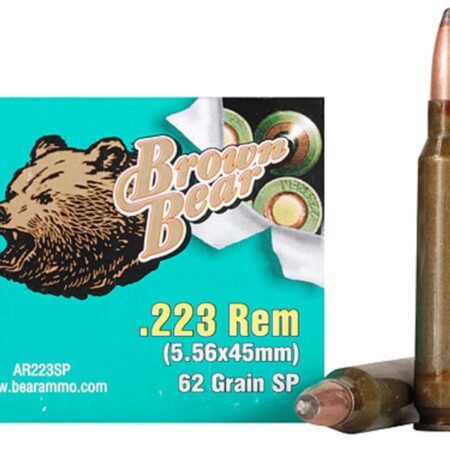 Brown Bear .223 Remington 62 Gr. SP (Bi-Metal)- Box of 20